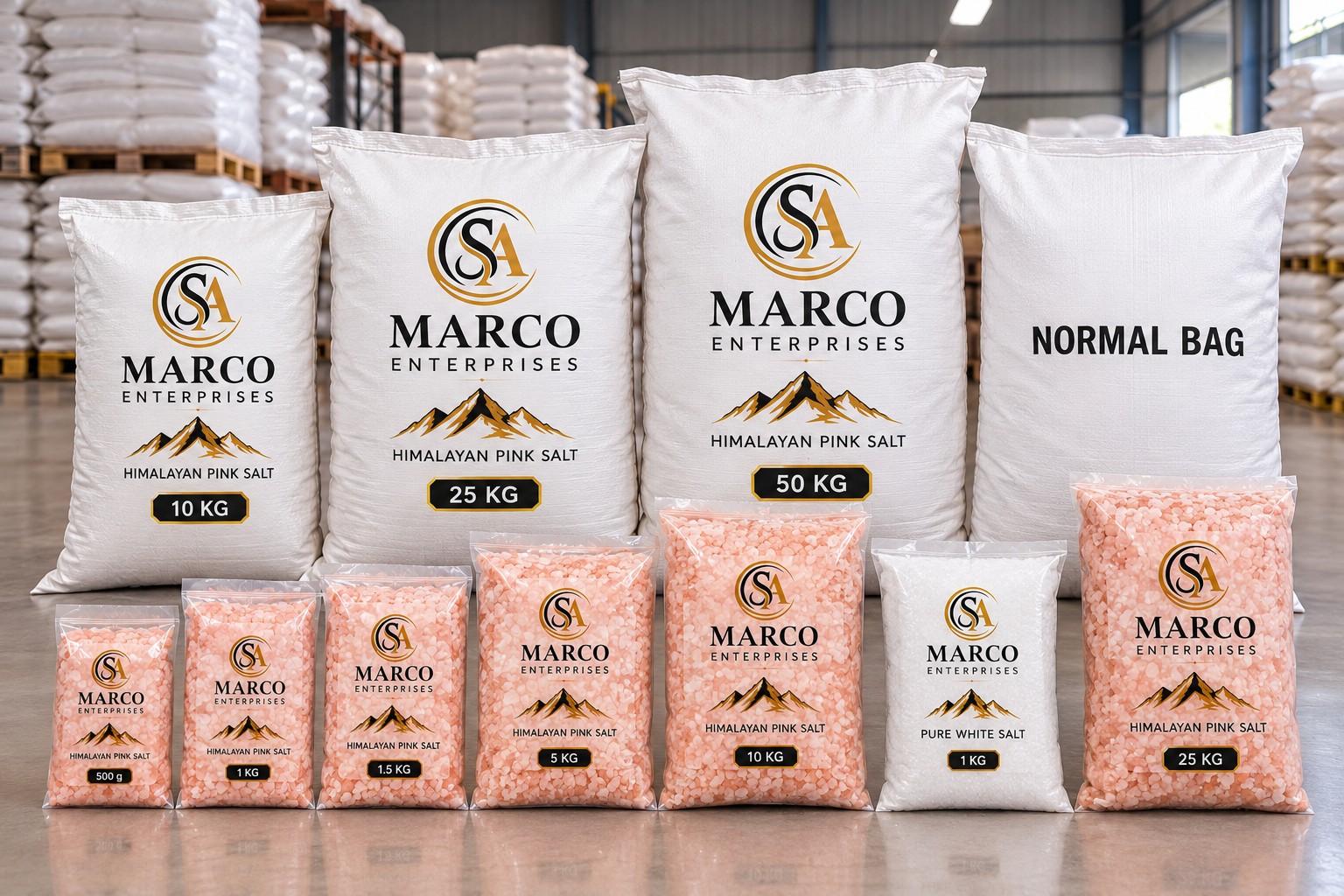 Marco Enterprises and normal bag packaging options